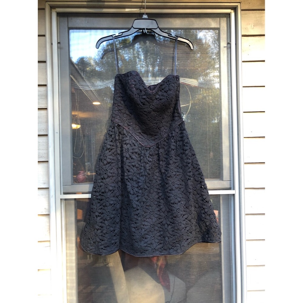 Super Cutsey Black Lace Betsey Johnson Dress! (Side Zipper needs to be replaced)